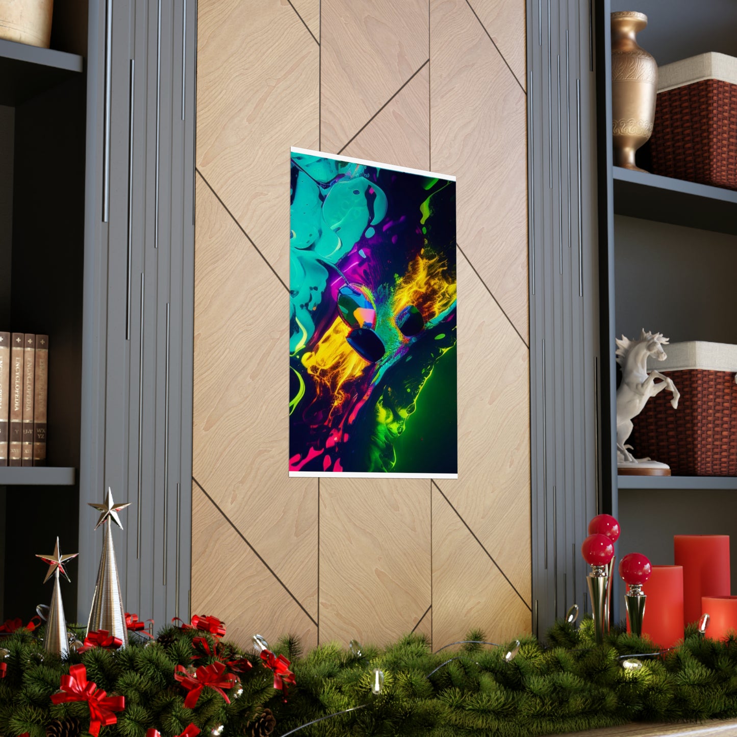 Premium Matte Vertical Posters Florescent Glow 4