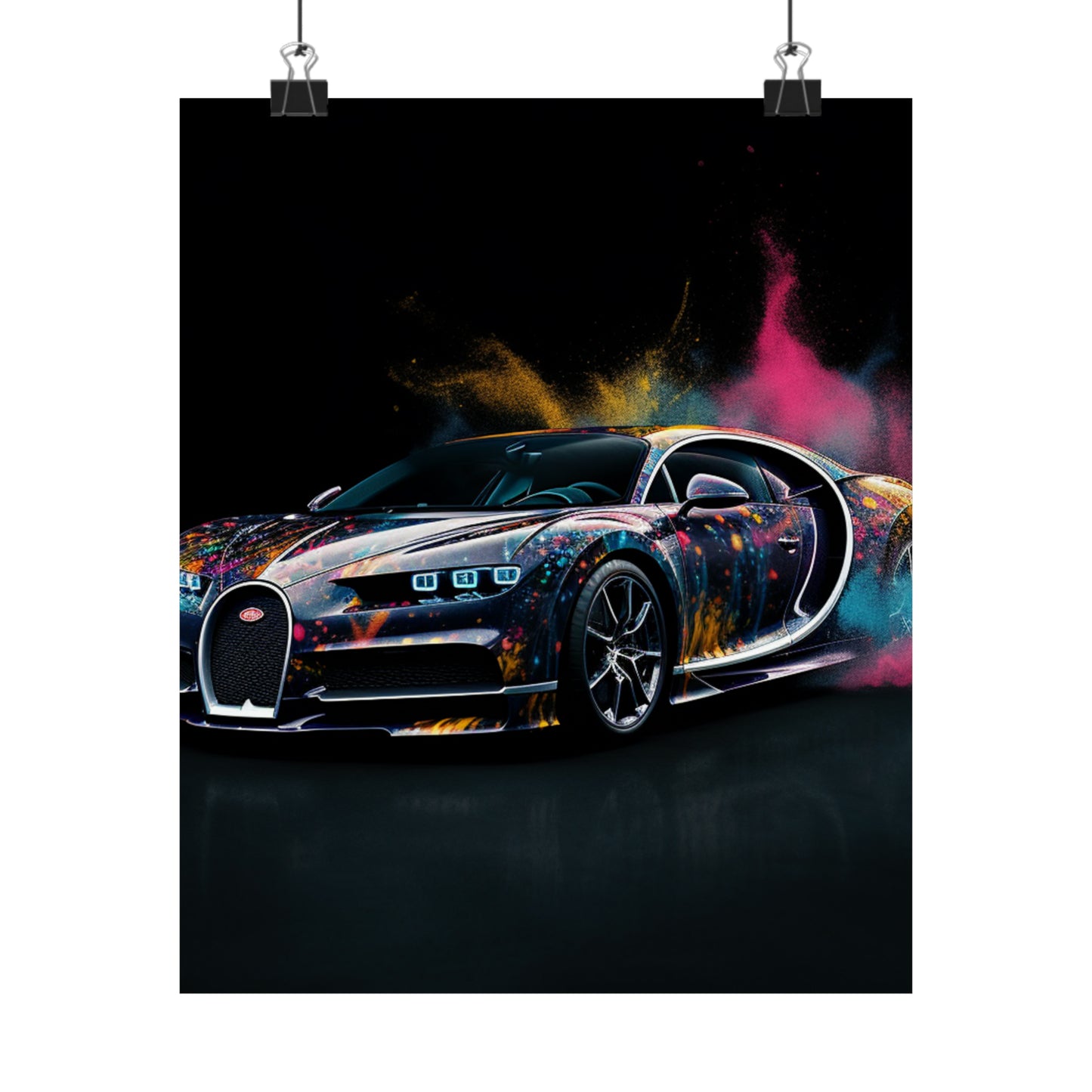 Premium Matte Vertical Posters Hyper Bugatti 4