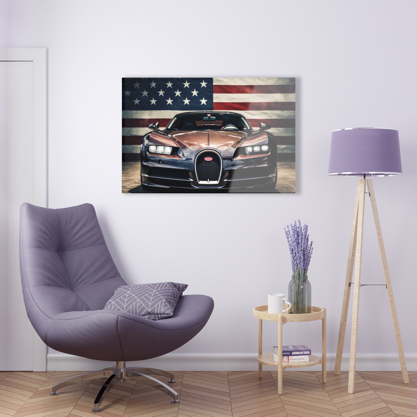 Acrylic Prints Bugatti Flag 4