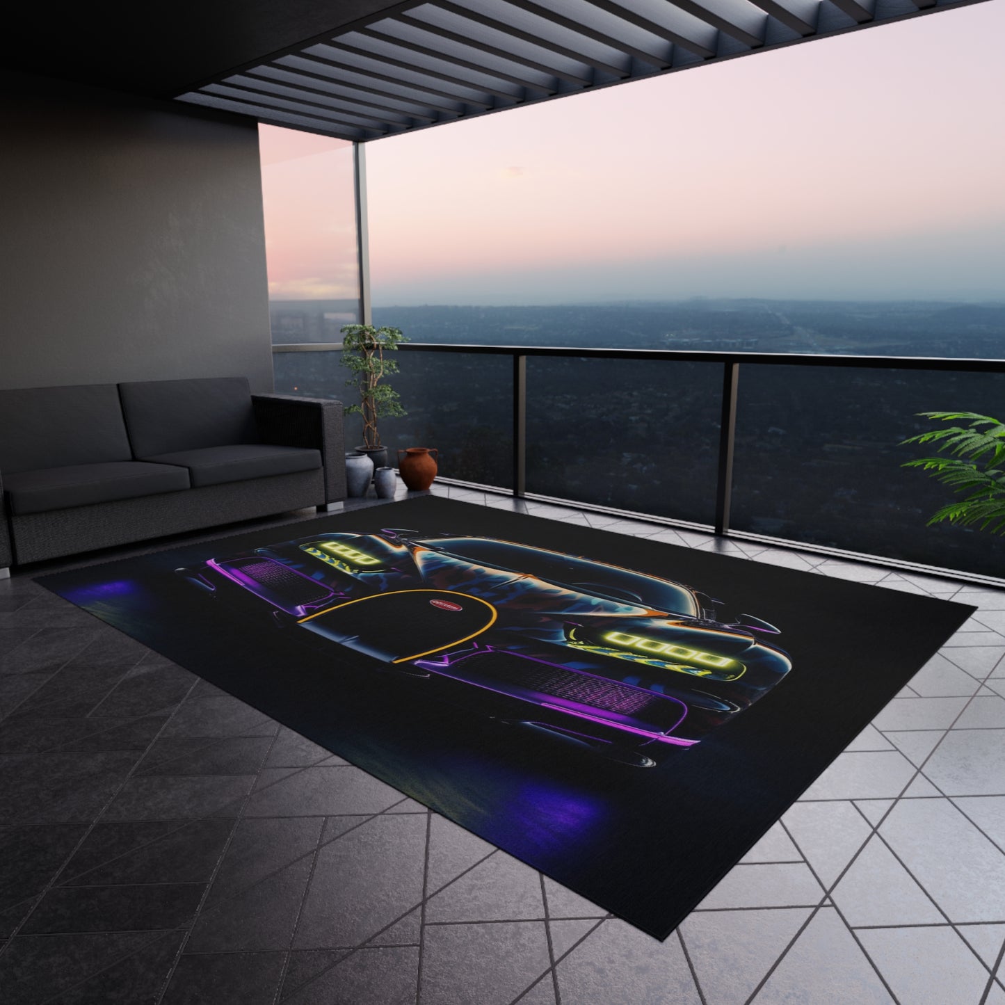 Outdoor Rug  Hyper Bugatti Chiron 3