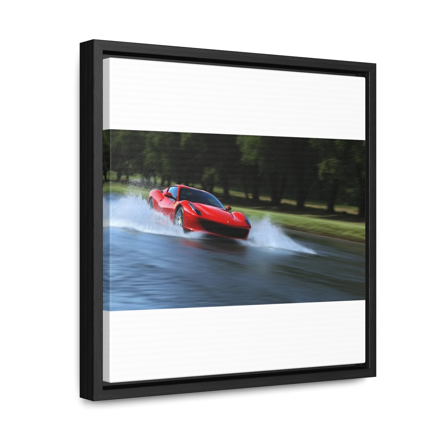 Gallery Canvas Wraps, Square Frame Water Ferrari Splash 3