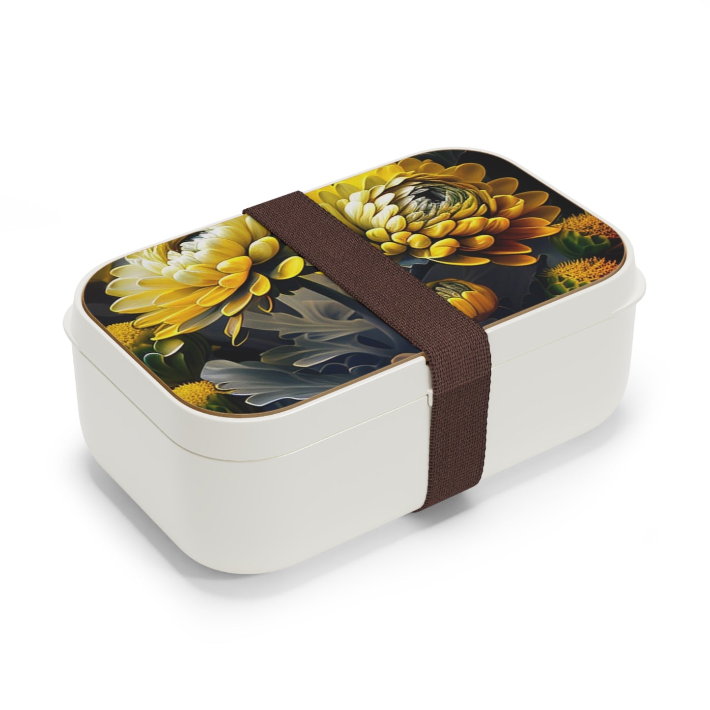 Bento Lunch Box Yellow Hermosas Flores Amarillas 2