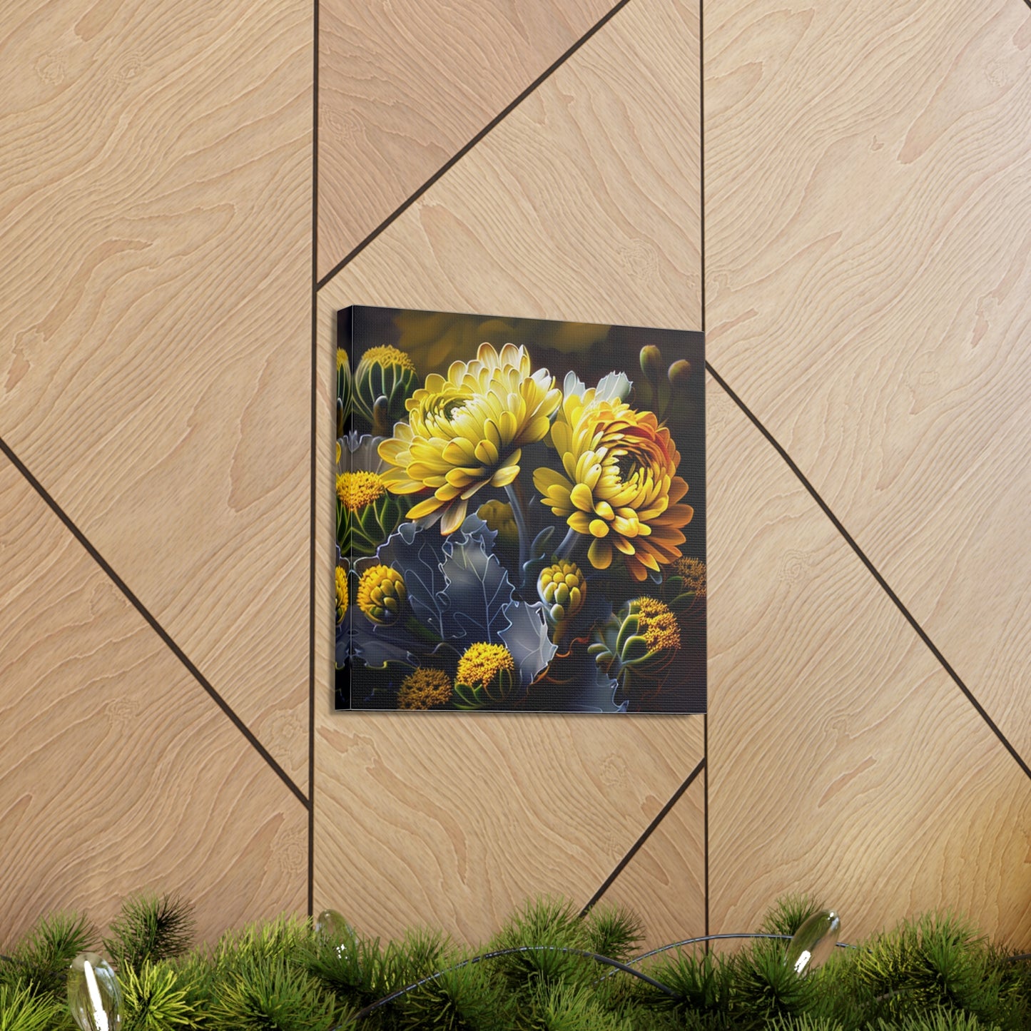 Canvas Gallery Wraps Yellow Hermosas Flores Amarillas 1