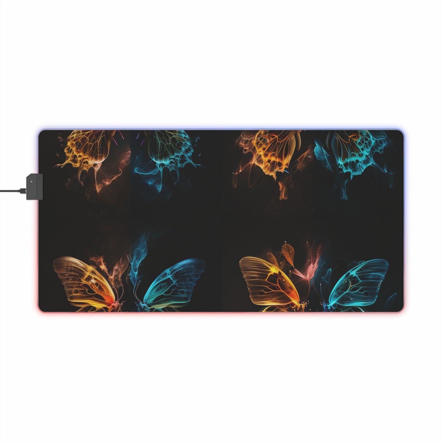 LED Gaming Mouse Pad Kiss Neon Butterfly 5