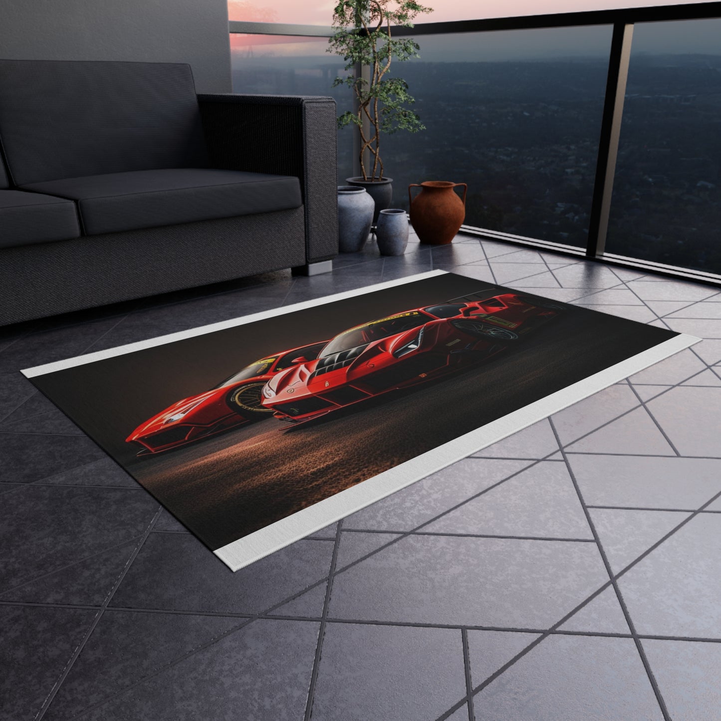 Outdoor Rug  Ferrari Red 4