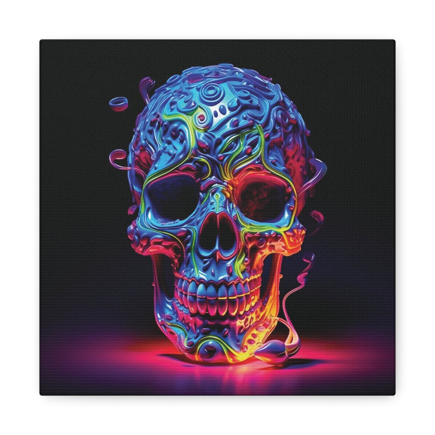 Canvas Gallery Wraps Macro Skull Color 3