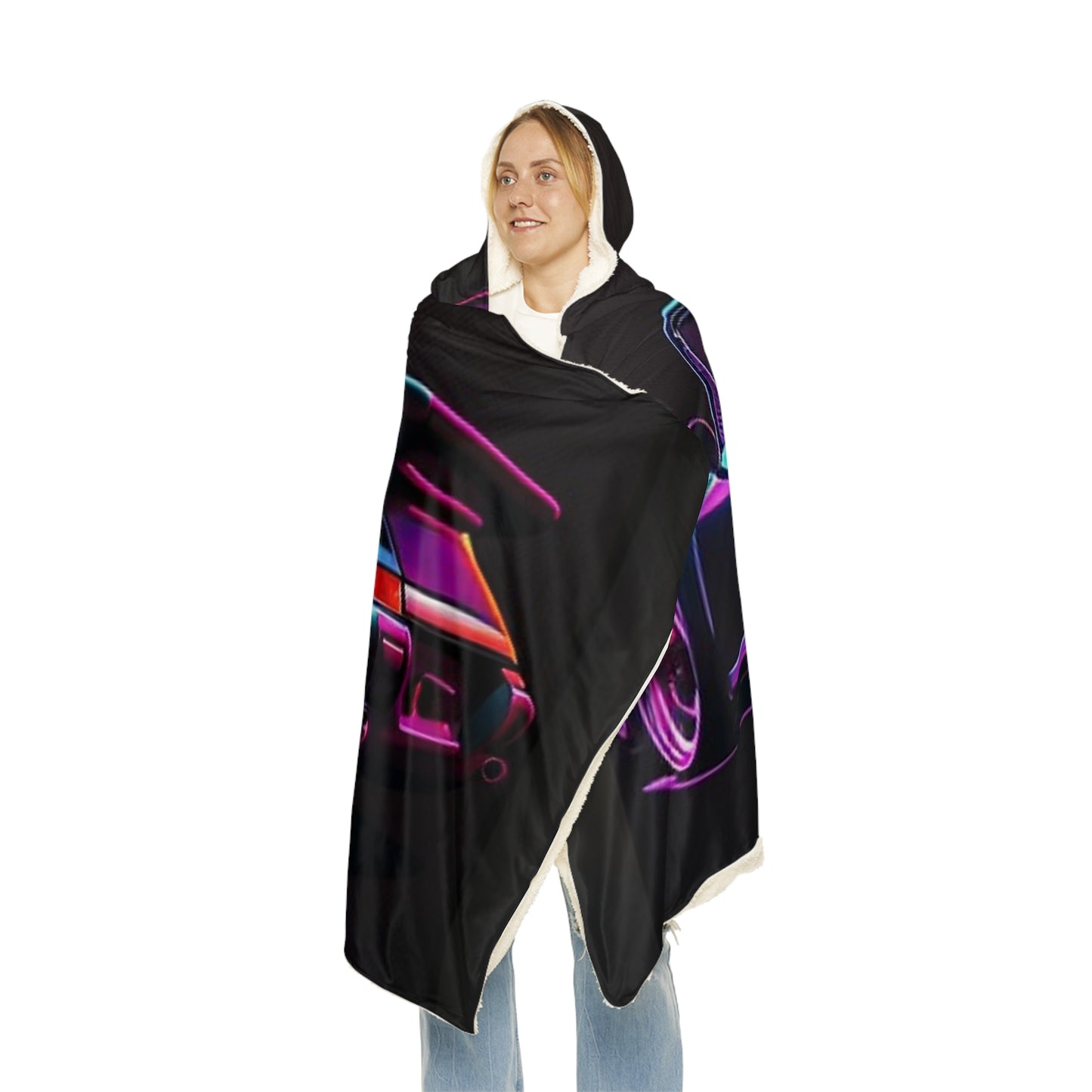 Snuggle Hooded Blanket Porsche Purple 2