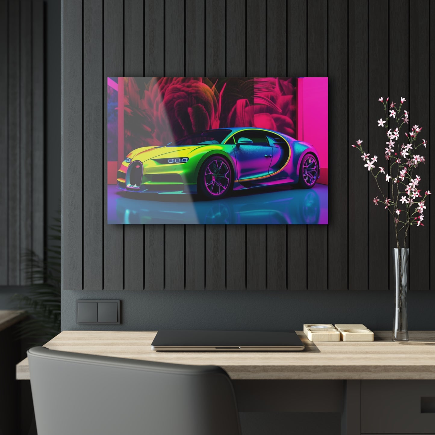 Acrylic Prints Florescent Bugatti Flair 1