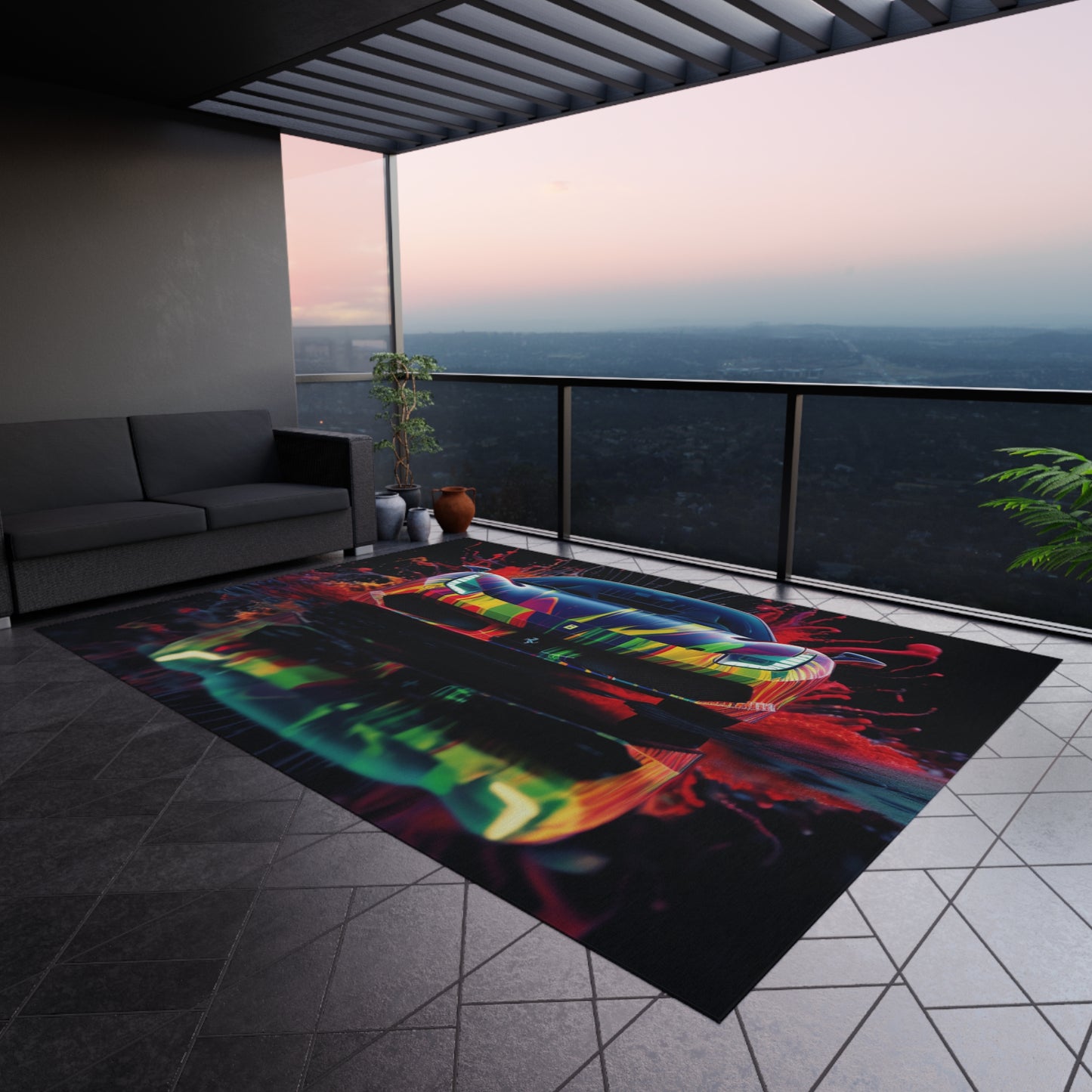 Outdoor Rug  Ferrari Fusion Water 1