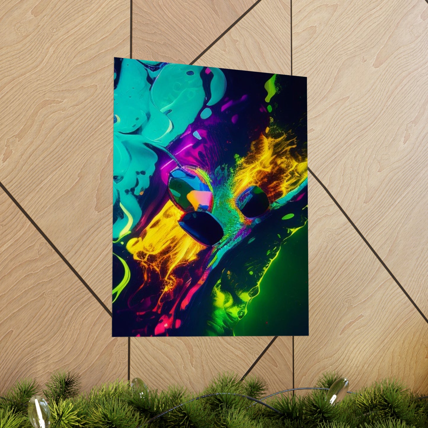 Premium Matte Vertical Posters Florescent Glow 4