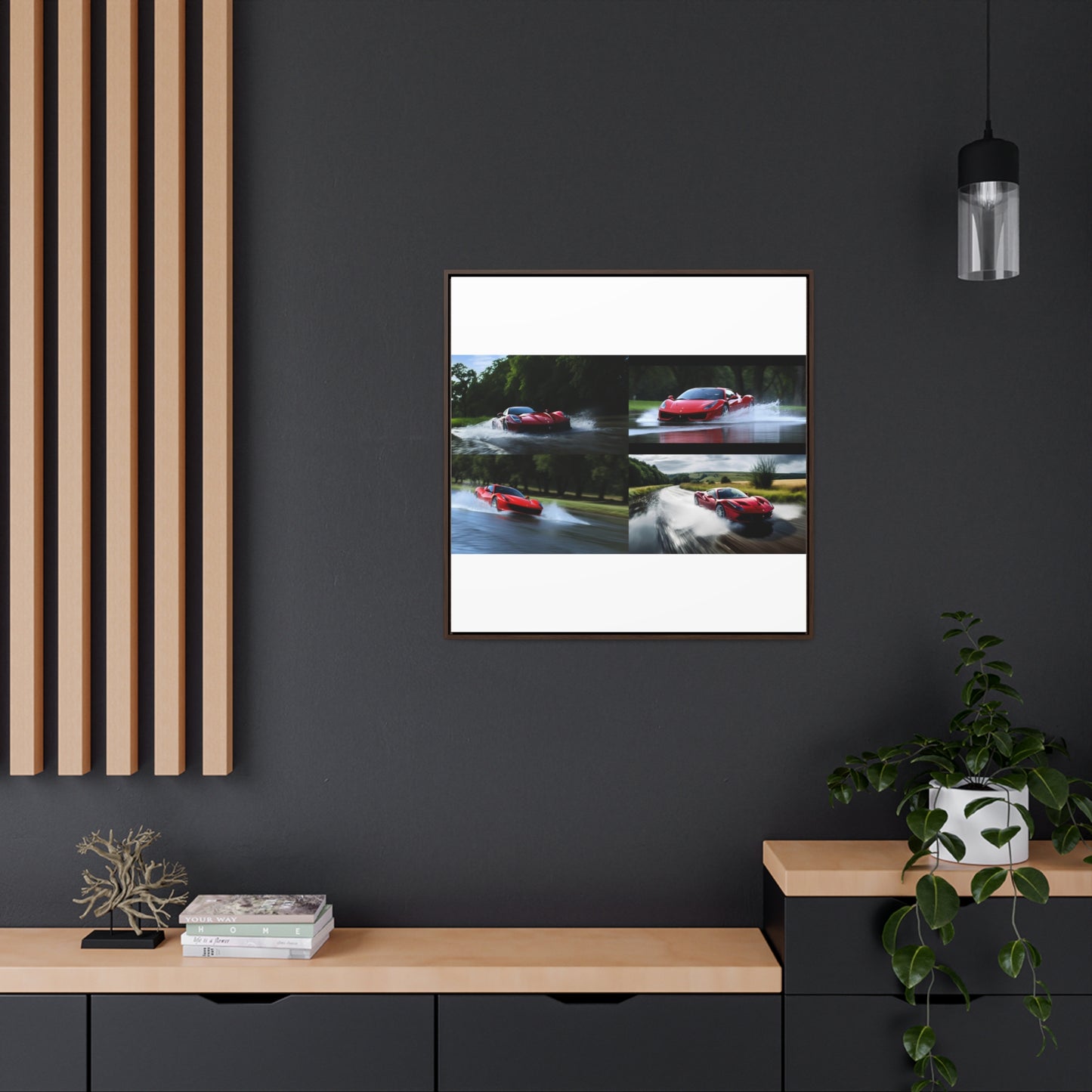 Gallery Canvas Wraps, Square Frame Water Ferrari Splash 5