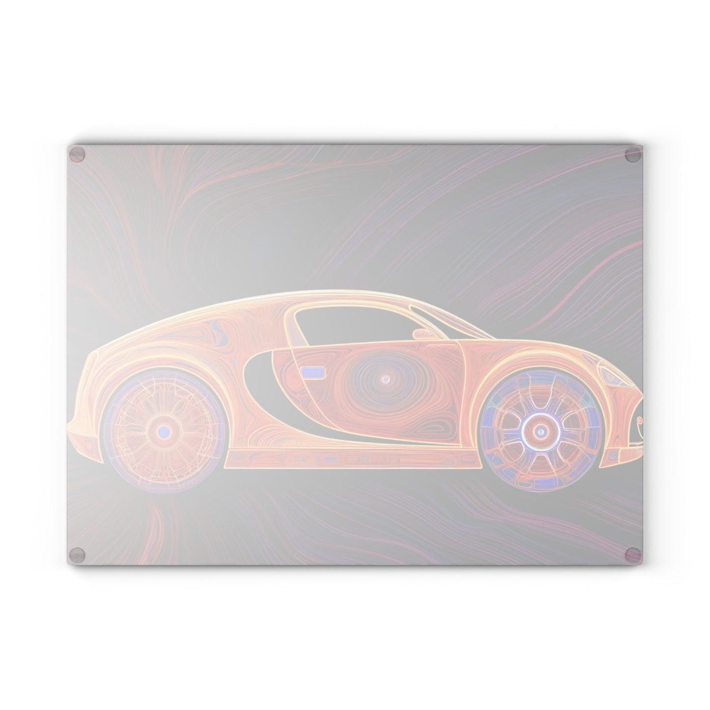 Glass Cutting Board Bugatti Abstract Concept 2