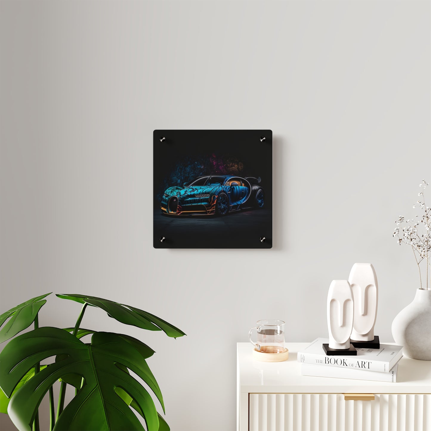 Acrylic Wall Art Panels Bugatti Blue 3