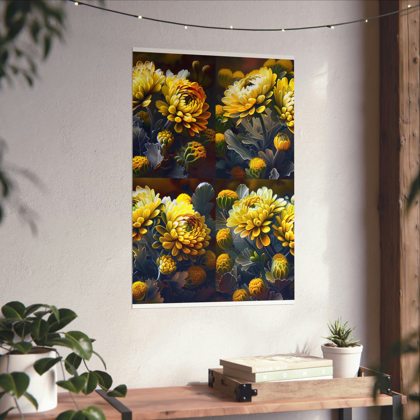 Premium Matte Vertical Posters Yellow Hermosas Flores Amarillas 5