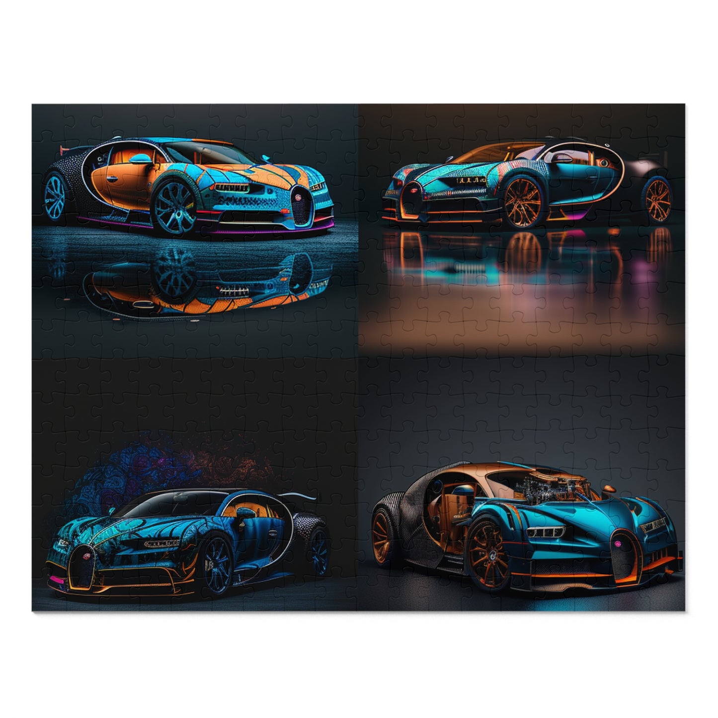 Jigsaw Puzzle (30, 110, 252, 500,1000-Piece) Bugatti Blue 5