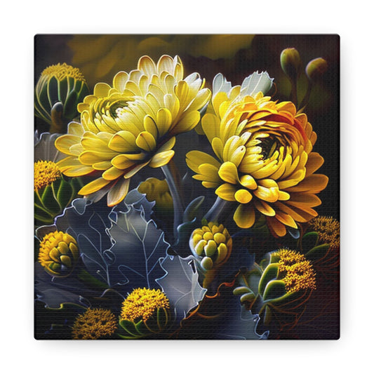 Canvas Gallery Wraps Yellow Hermosas Flores Amarillas 1