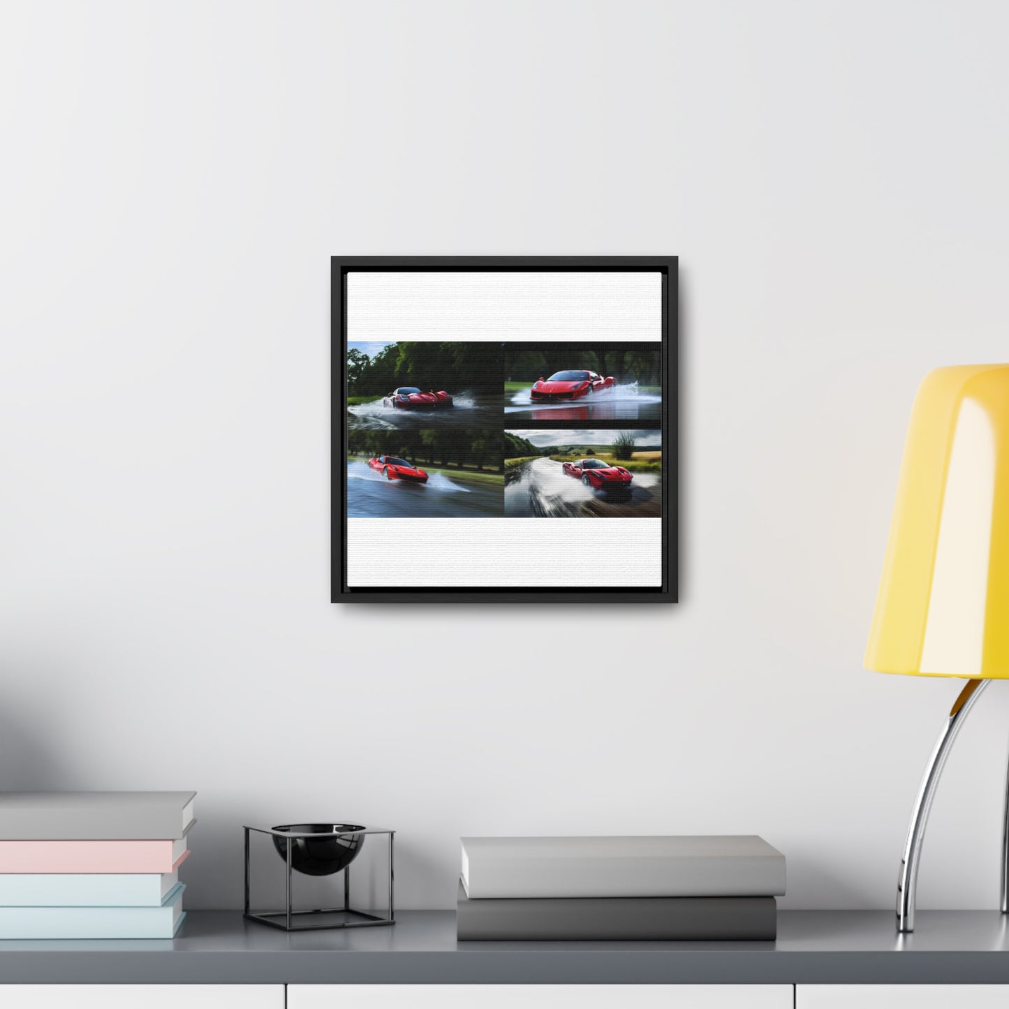 Gallery Canvas Wraps, Square Frame Water Ferrari Splash 5