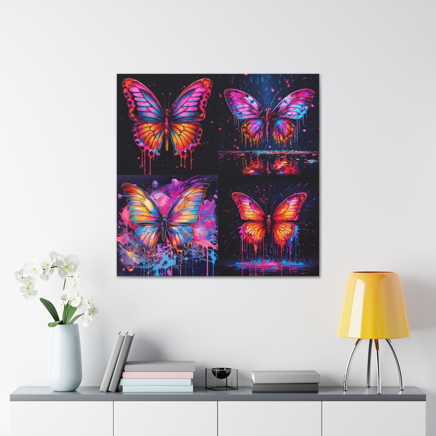 Canvas Gallery Wraps Pink Butterfly Flair 5