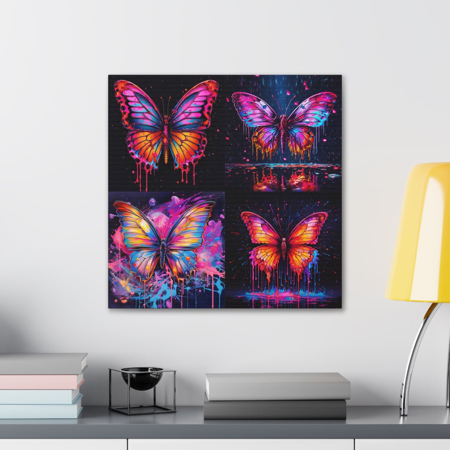 Canvas Gallery Wraps Pink Butterfly Flair 5