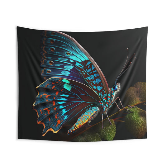 Indoor Wall Tapestries Hue Neon Butterfly 2