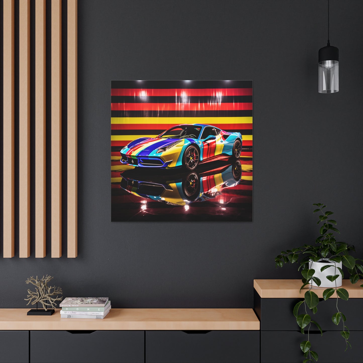 Canvas Gallery Wraps Hyper Colorfull Ferrari 2