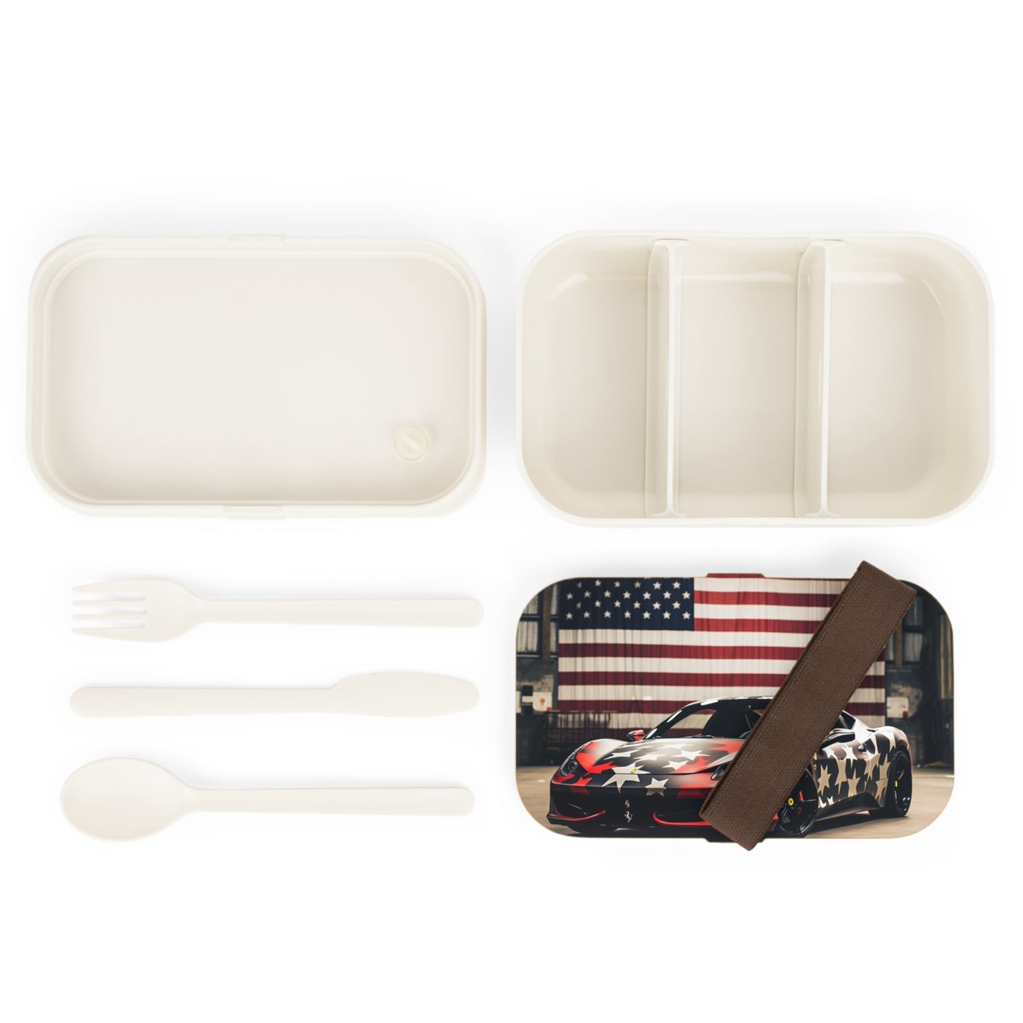 Bento Lunch Box American Flag Farrari 1