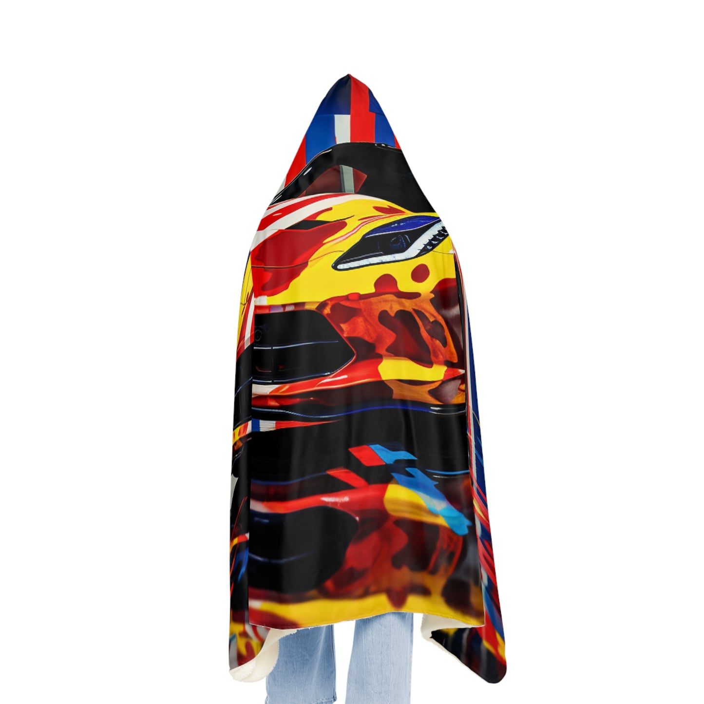 Snuggle Hooded Blanket Macro Flag Ferrari 4