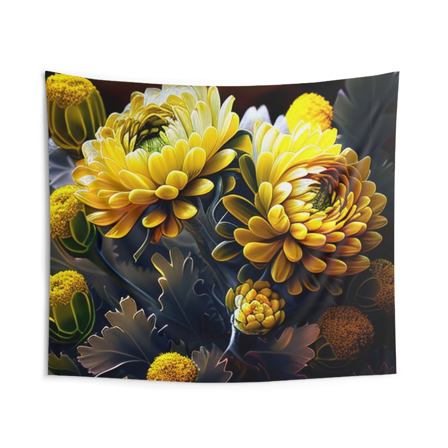 Indoor Wall Tapestries Yellow Hermosas Flores Amarillas 3