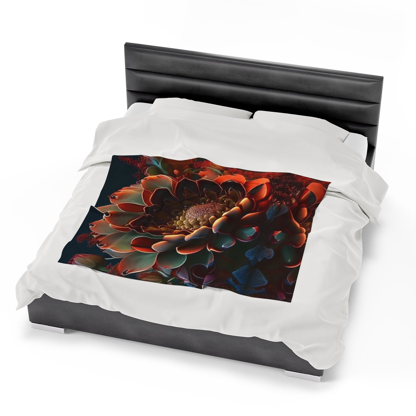 Velveteen Plush Blanket Flower Arangment 4