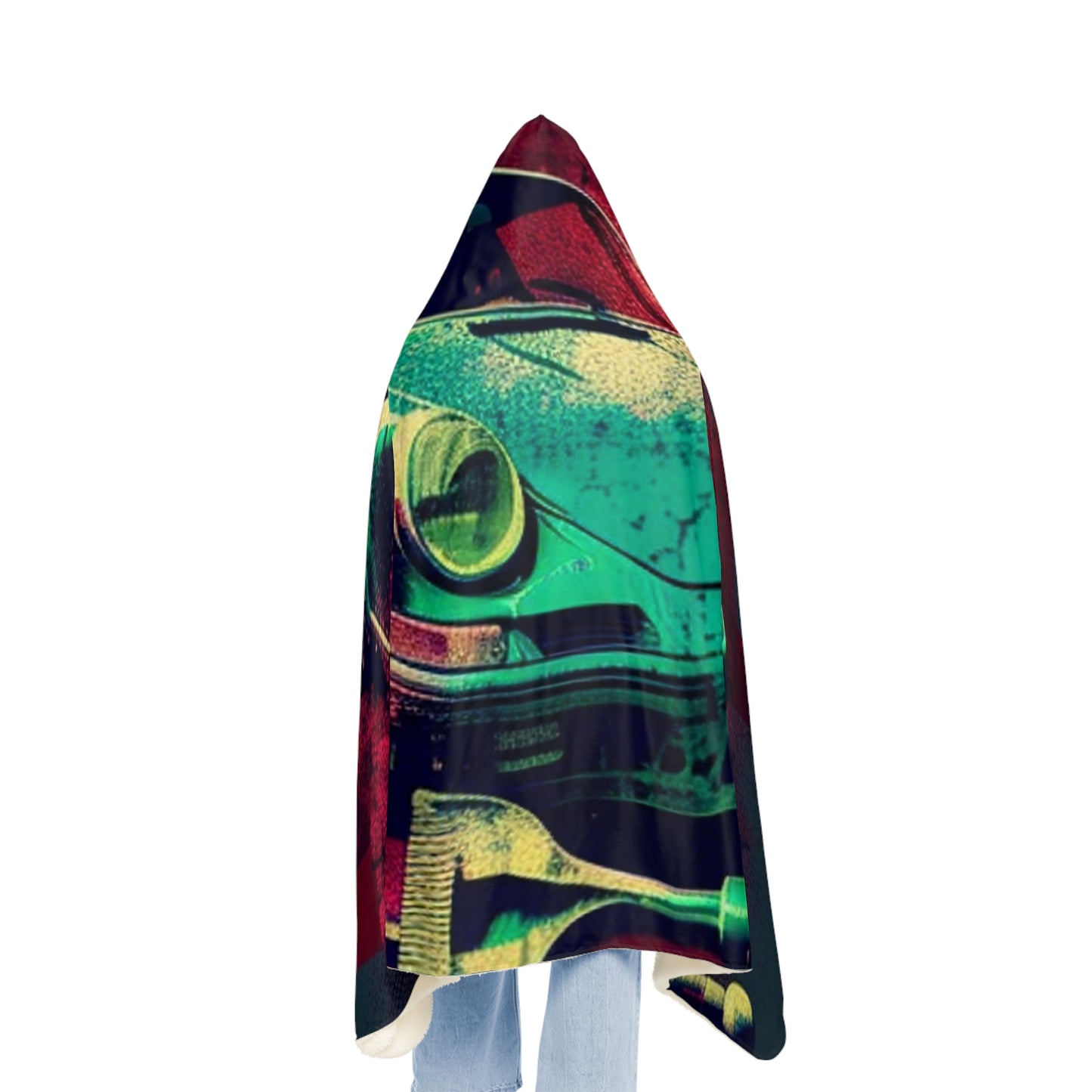 Snuggle Hooded Blanket Porsche Abstract 4