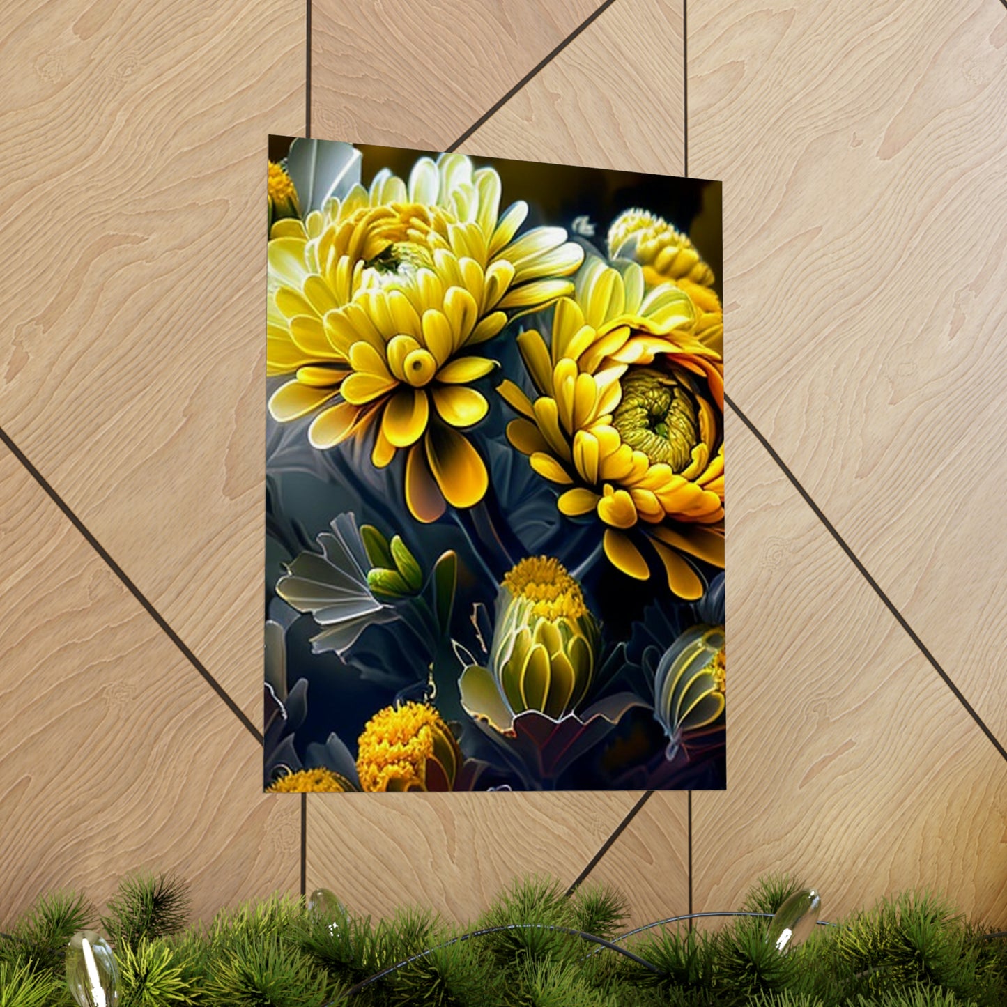 Premium Matte Vertical Posters Yellow Hermosas Flores Amarillas 4