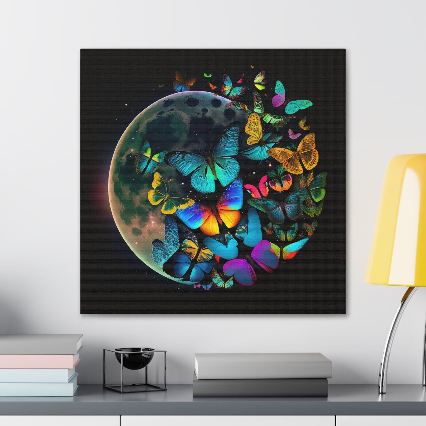 Canvas Gallery Wraps Moon Butterfly 2