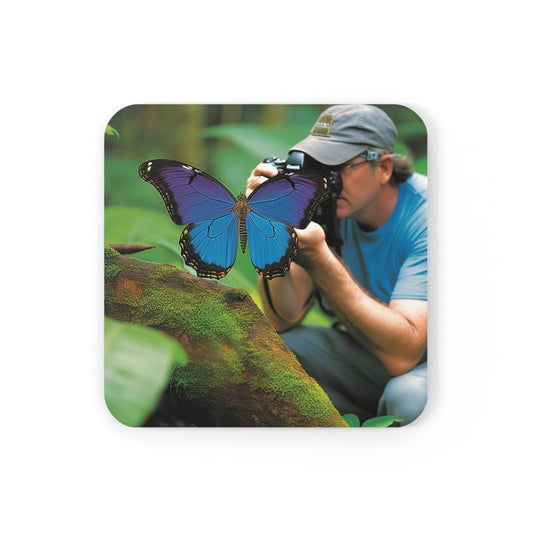 Corkwood Coaster Set Jungle Butterfly 4