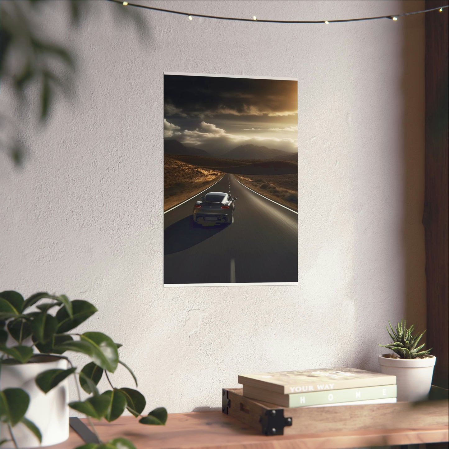 Premium Matte Vertical Posters Ferrari Road 3