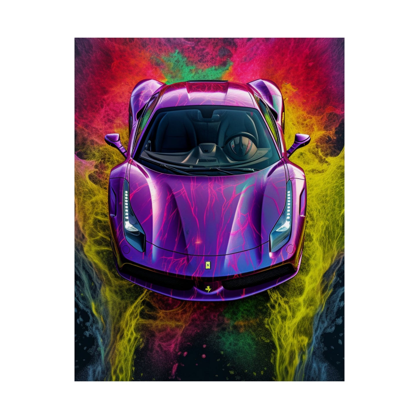 Premium Matte Vertical Posters Farrari Water 3