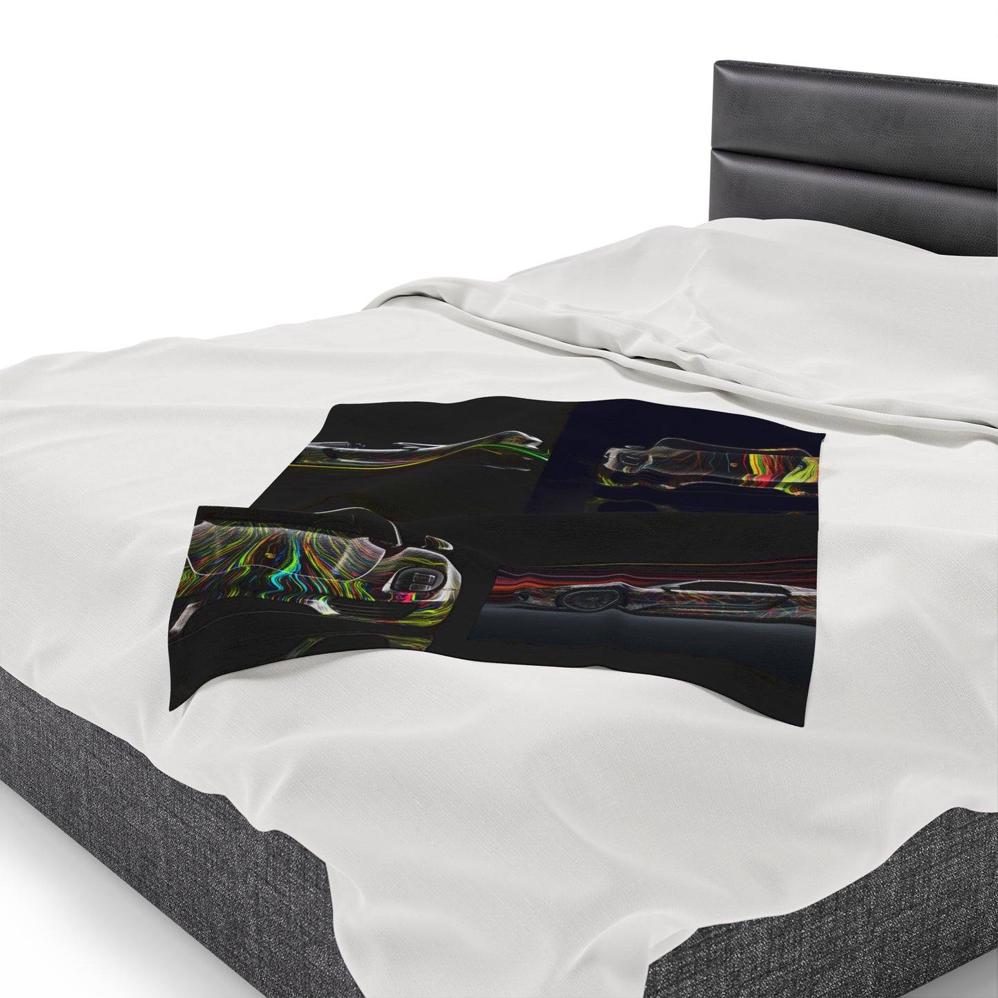 Velveteen Plush Blanket Porsche Line 5