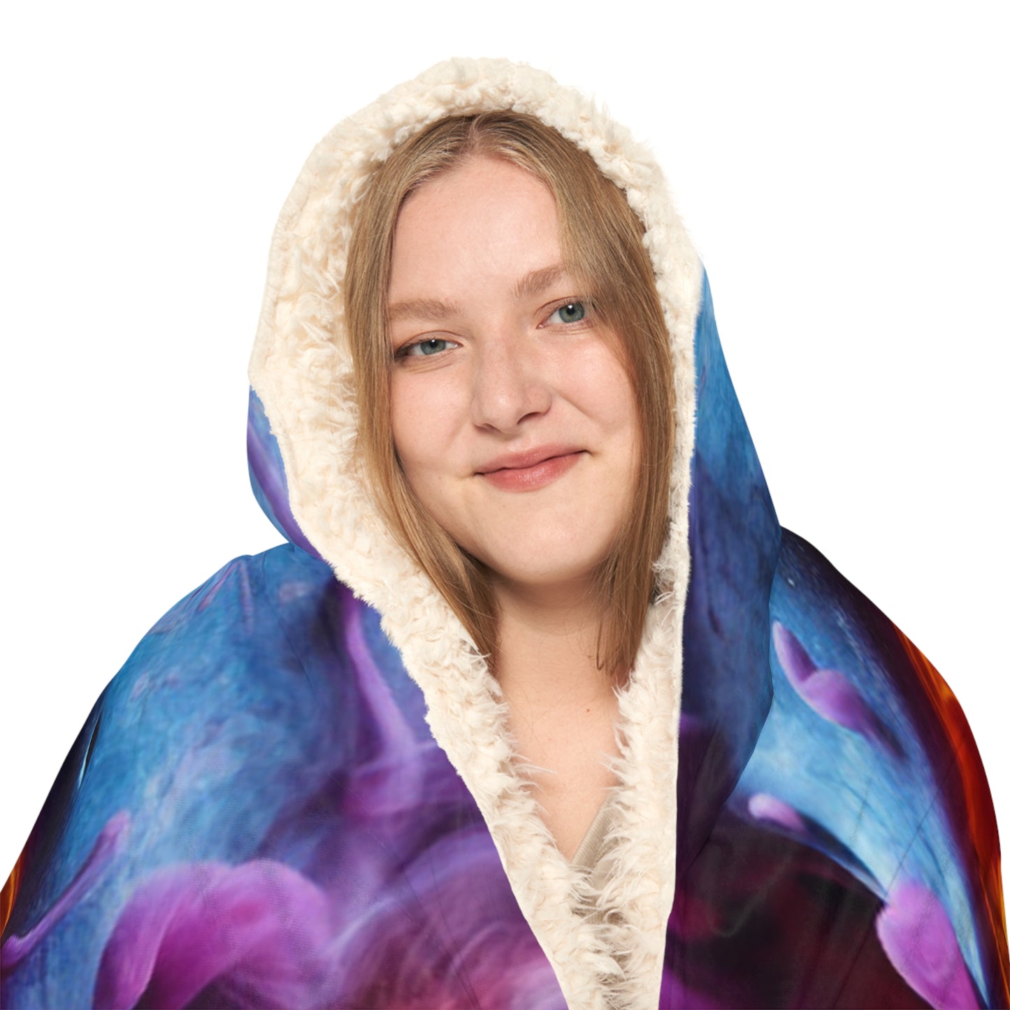 Snuggle Hooded Blanket Macro Skull 3