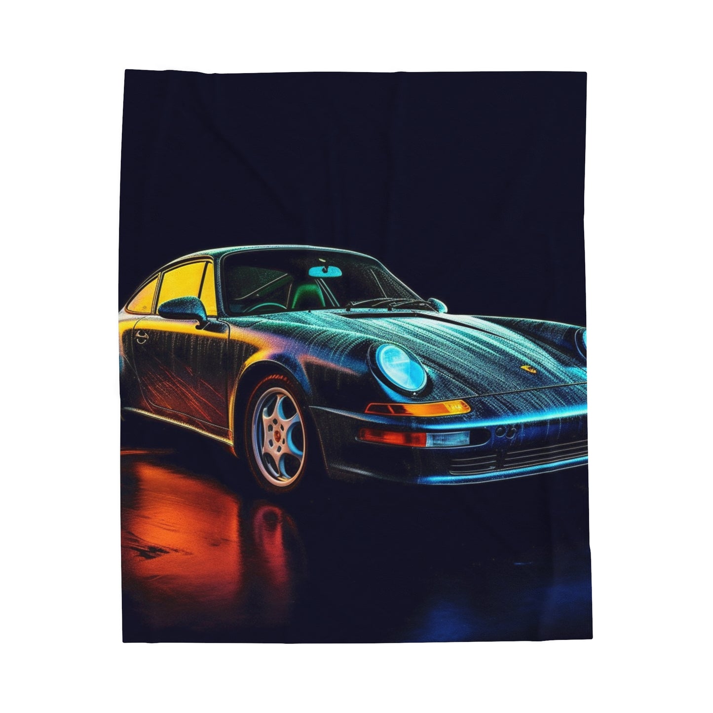 Velveteen Plush Blanket Porsche 933 3