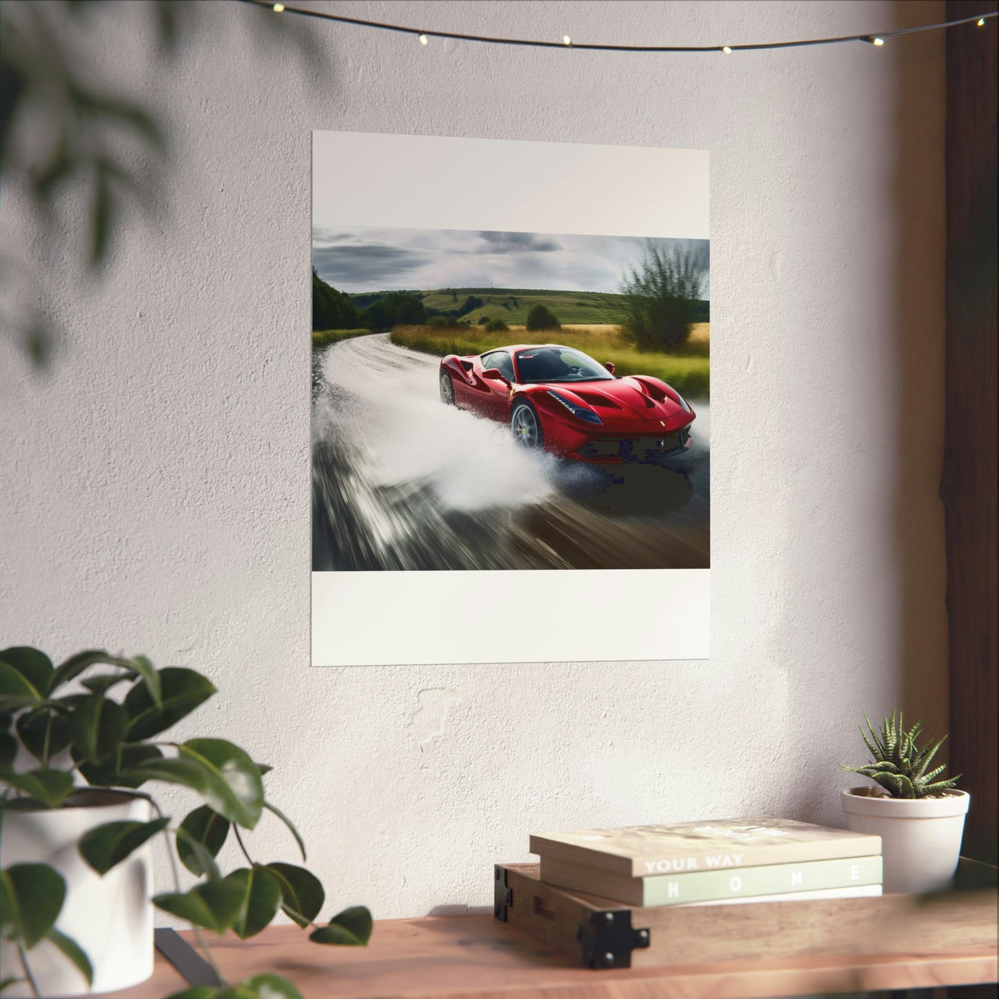 Premium Matte Vertical Posters Water Ferrari Splash 4