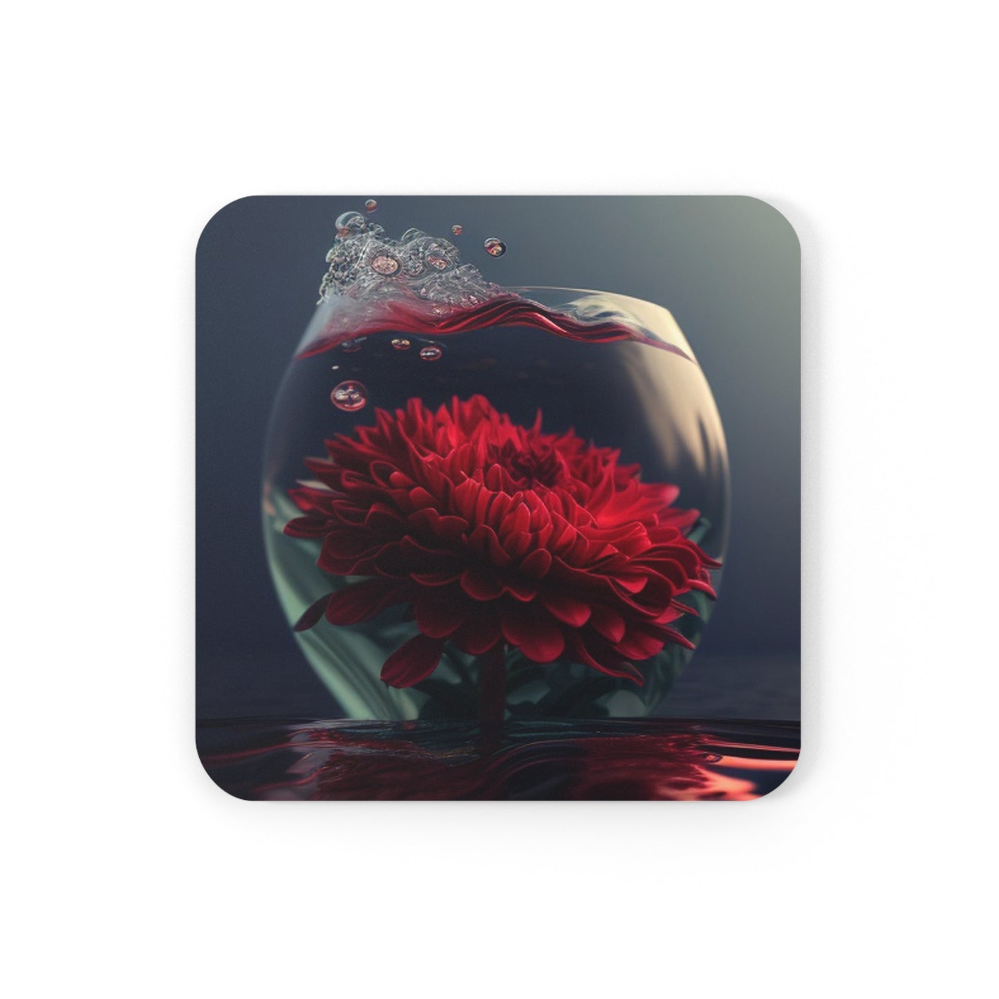 Cork Back Coaster Chrysanthemum 1