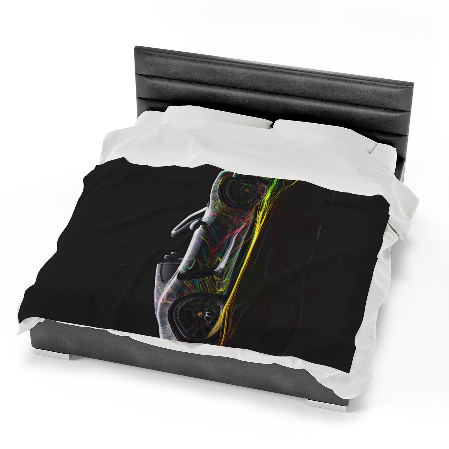 Velveteen Plush Blanket Porsche Line 1