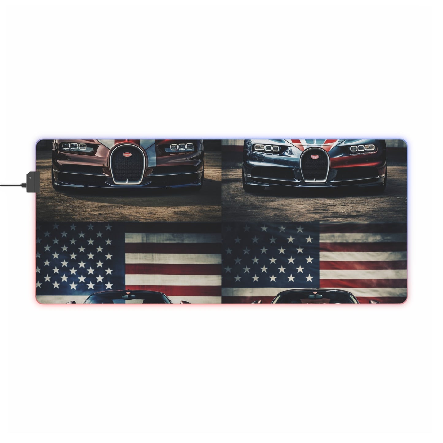 LED Gaming Mouse Pad Bugatti Flag 5