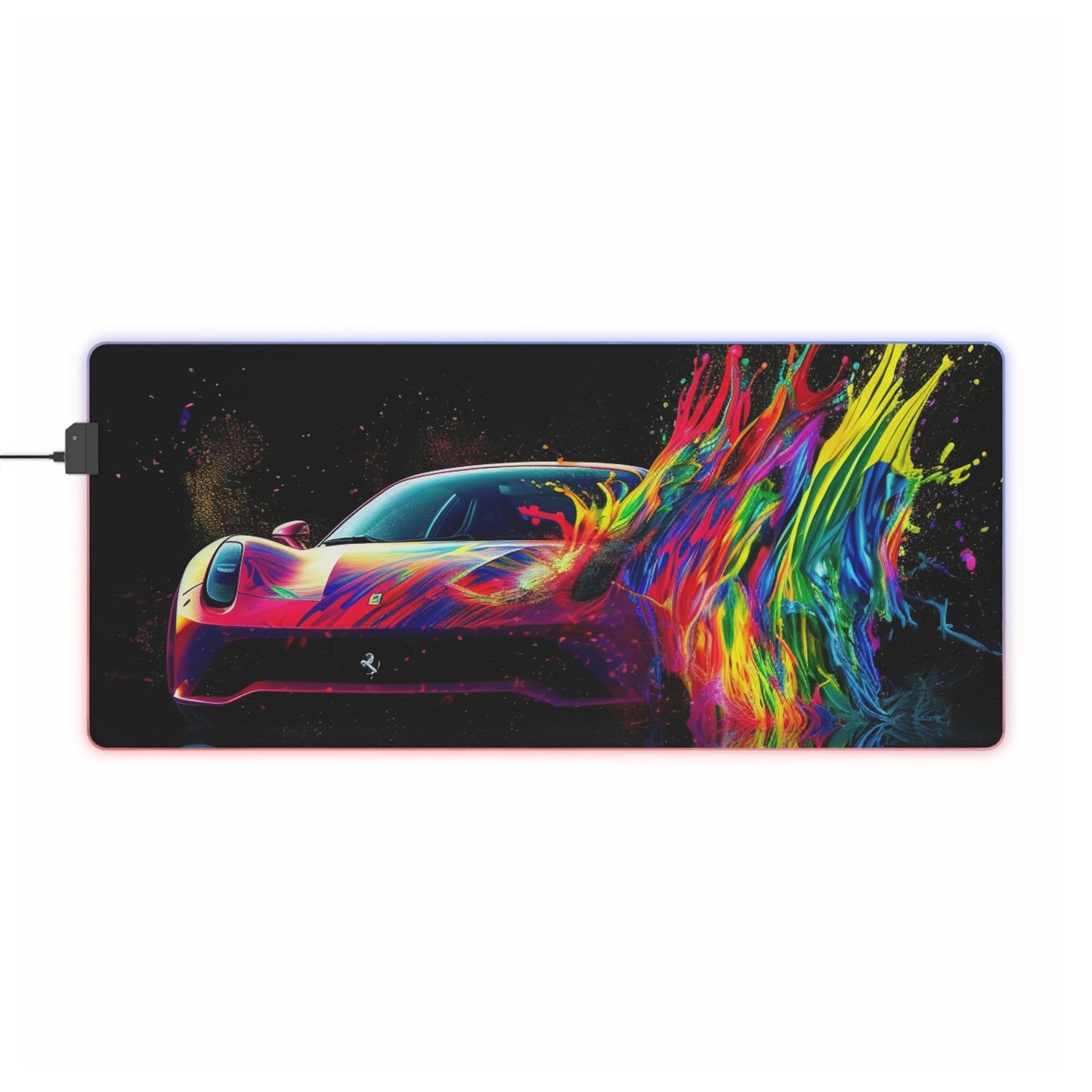 LED Gaming Mouse Pad Ferrari Fusion Water 3