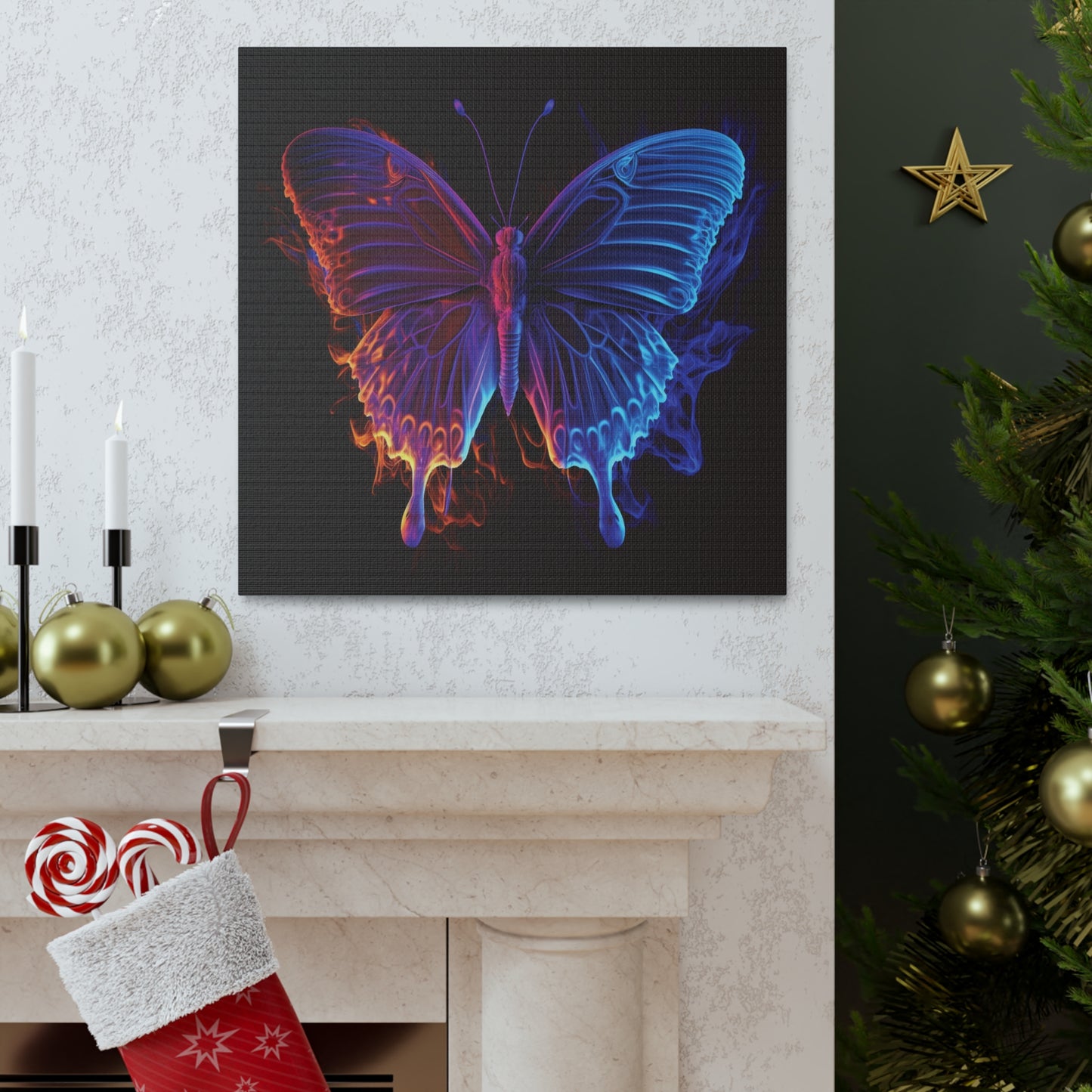 Canvas Gallery Wraps Thermal Butterfly 1