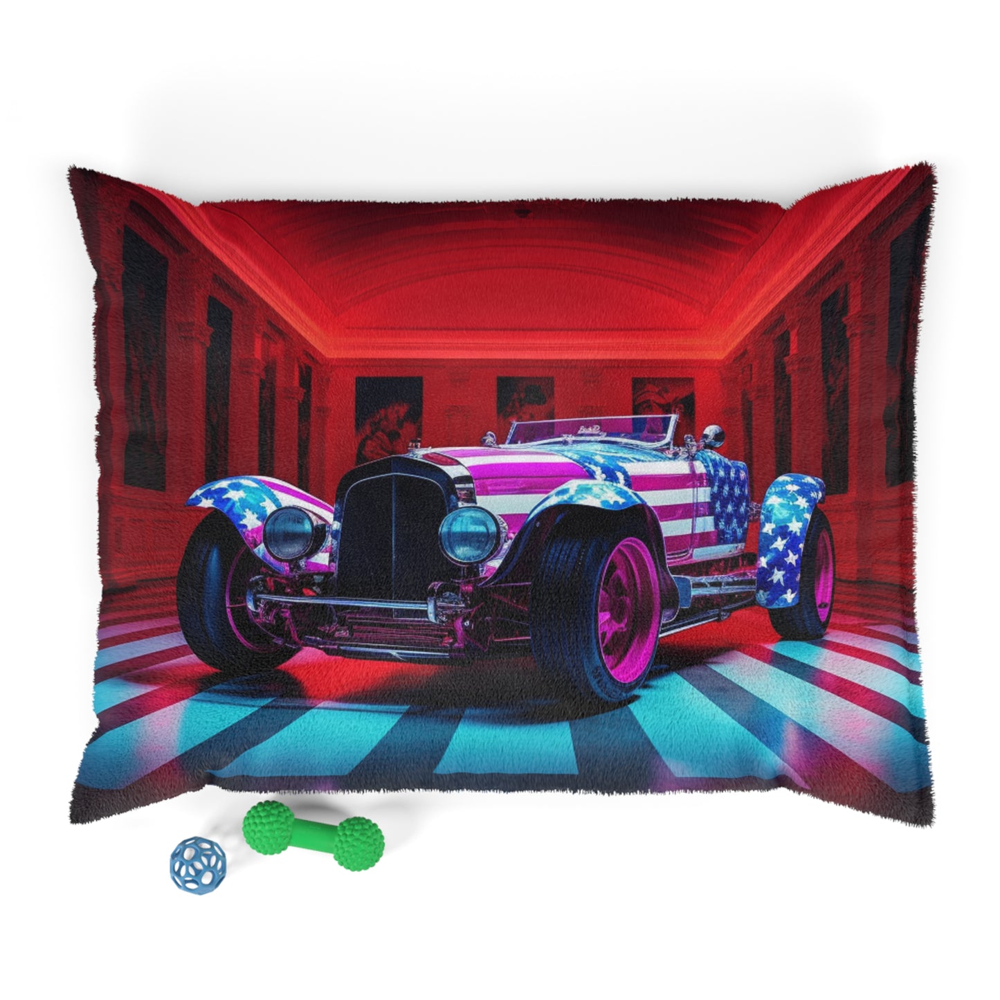 Pet Bed Macro Bugatti American Flag 3