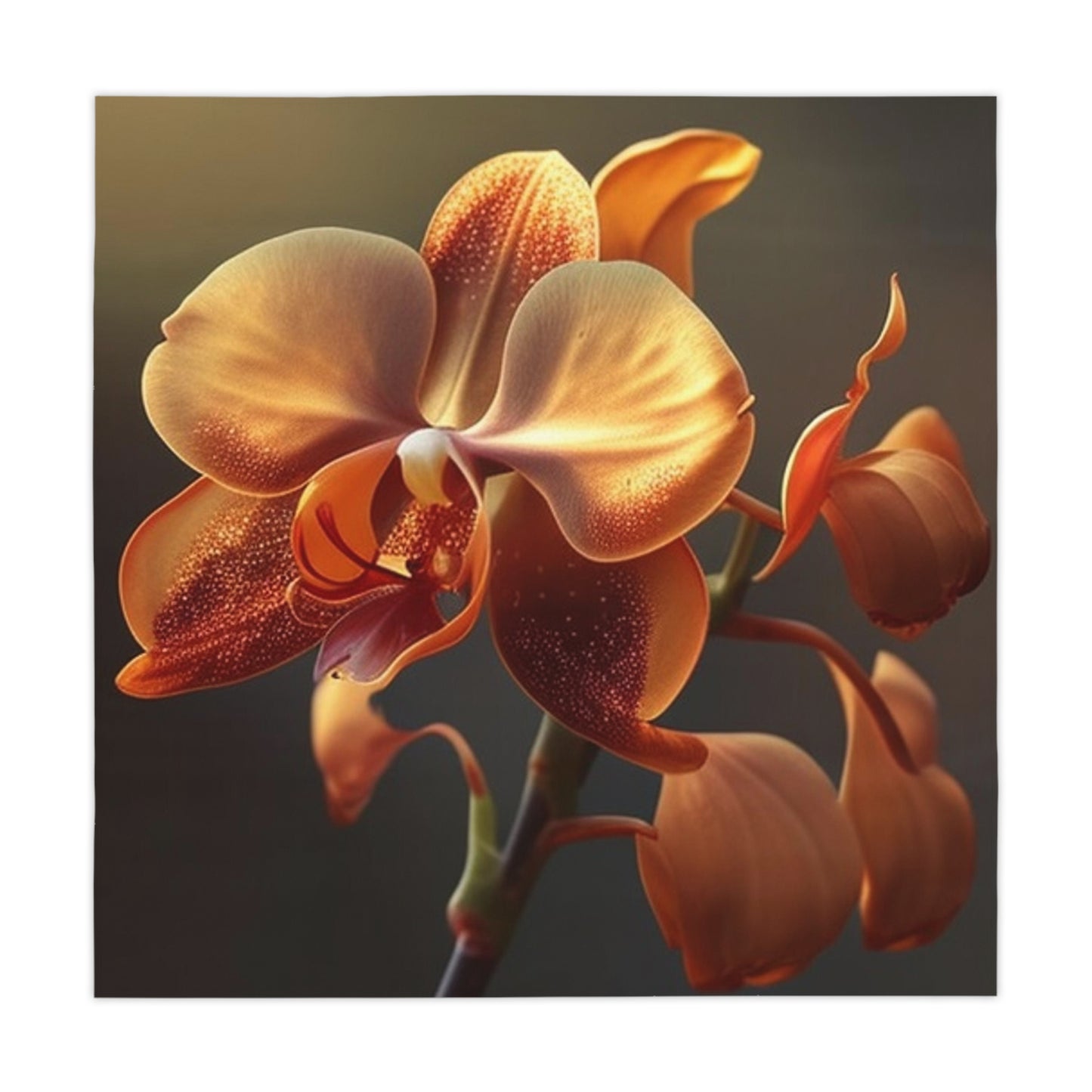 Tablecloth Orange Orchid 1