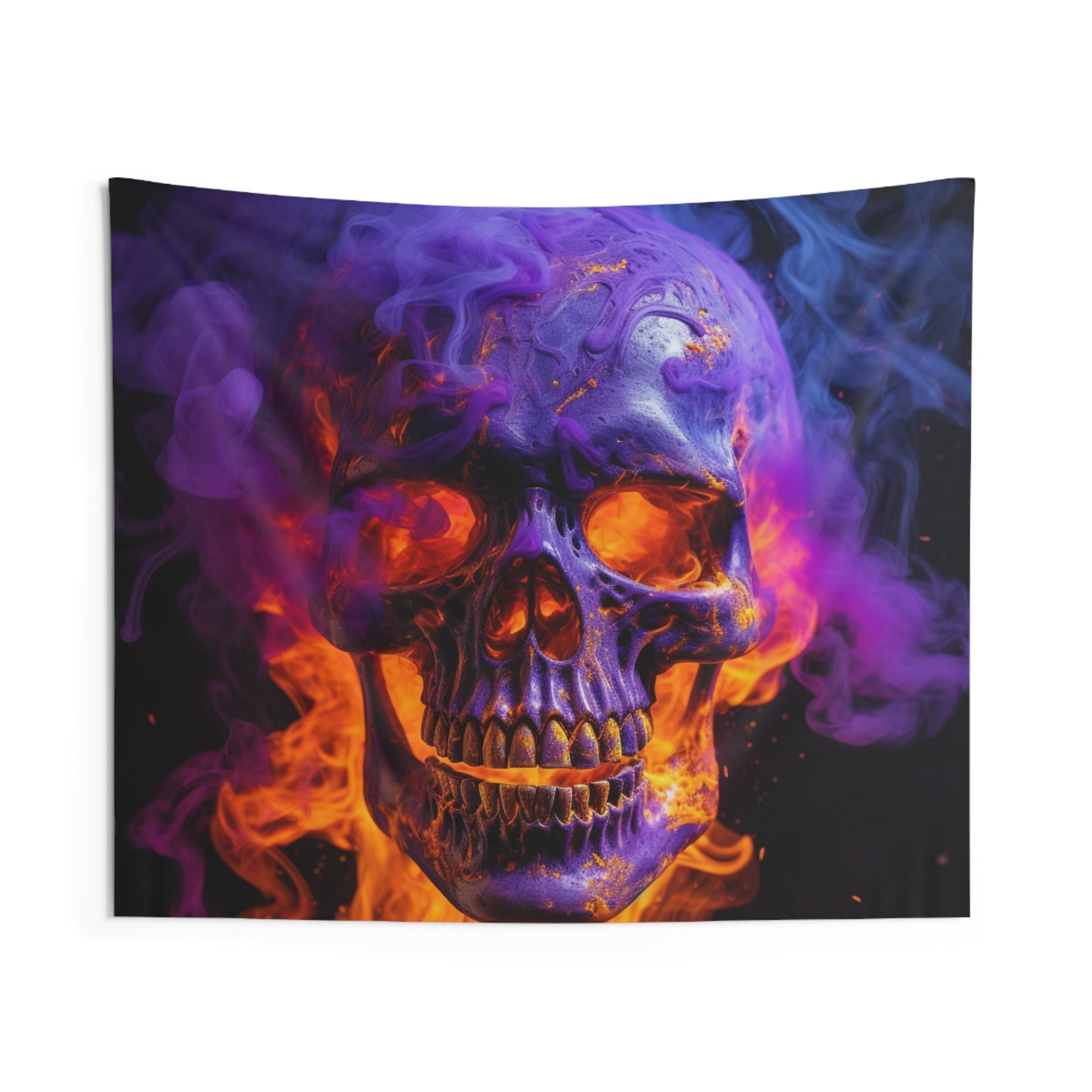 Indoor Wall Tapestries Macro Skull 1