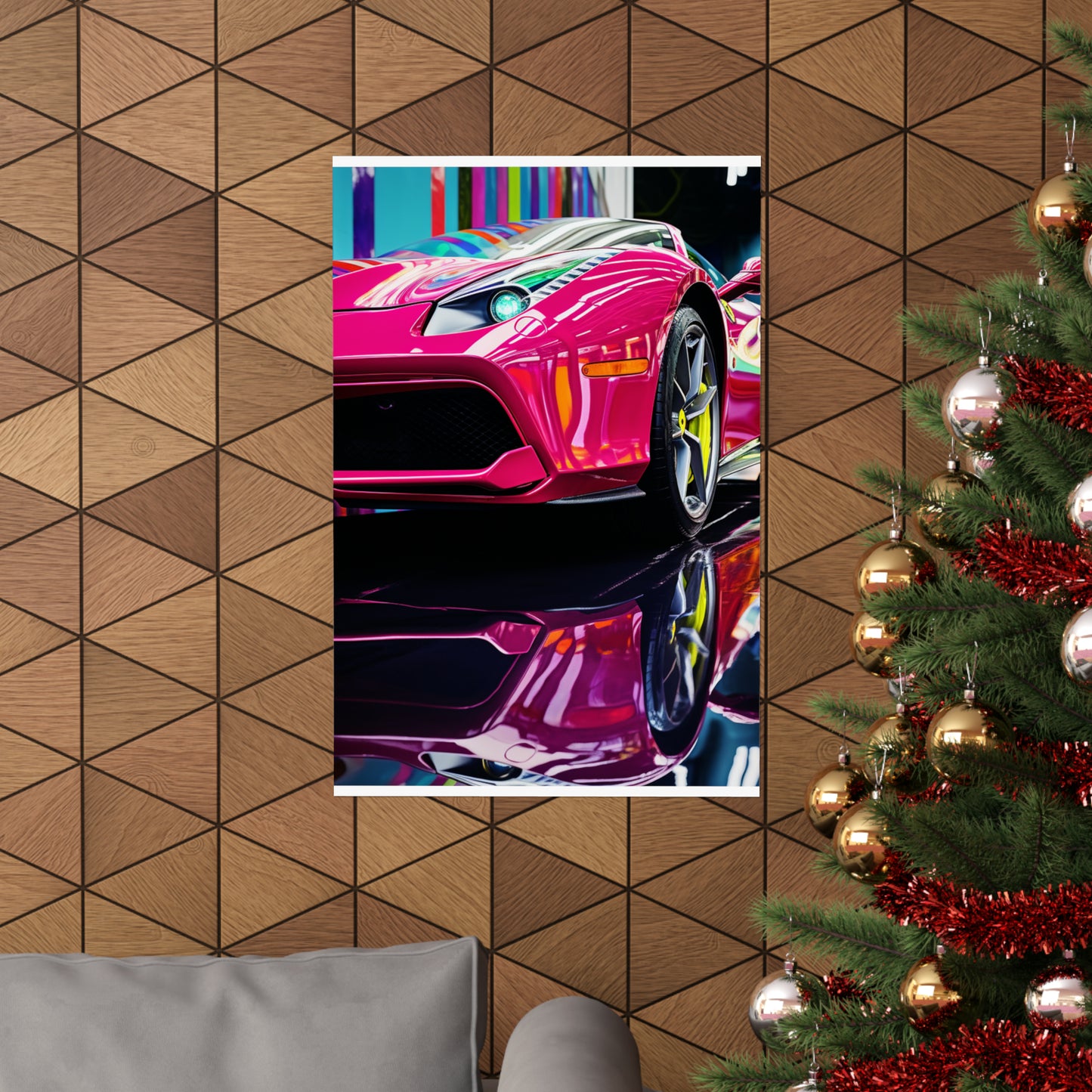 Premium Matte Vertical Posters Ferrari Flair Macro 2