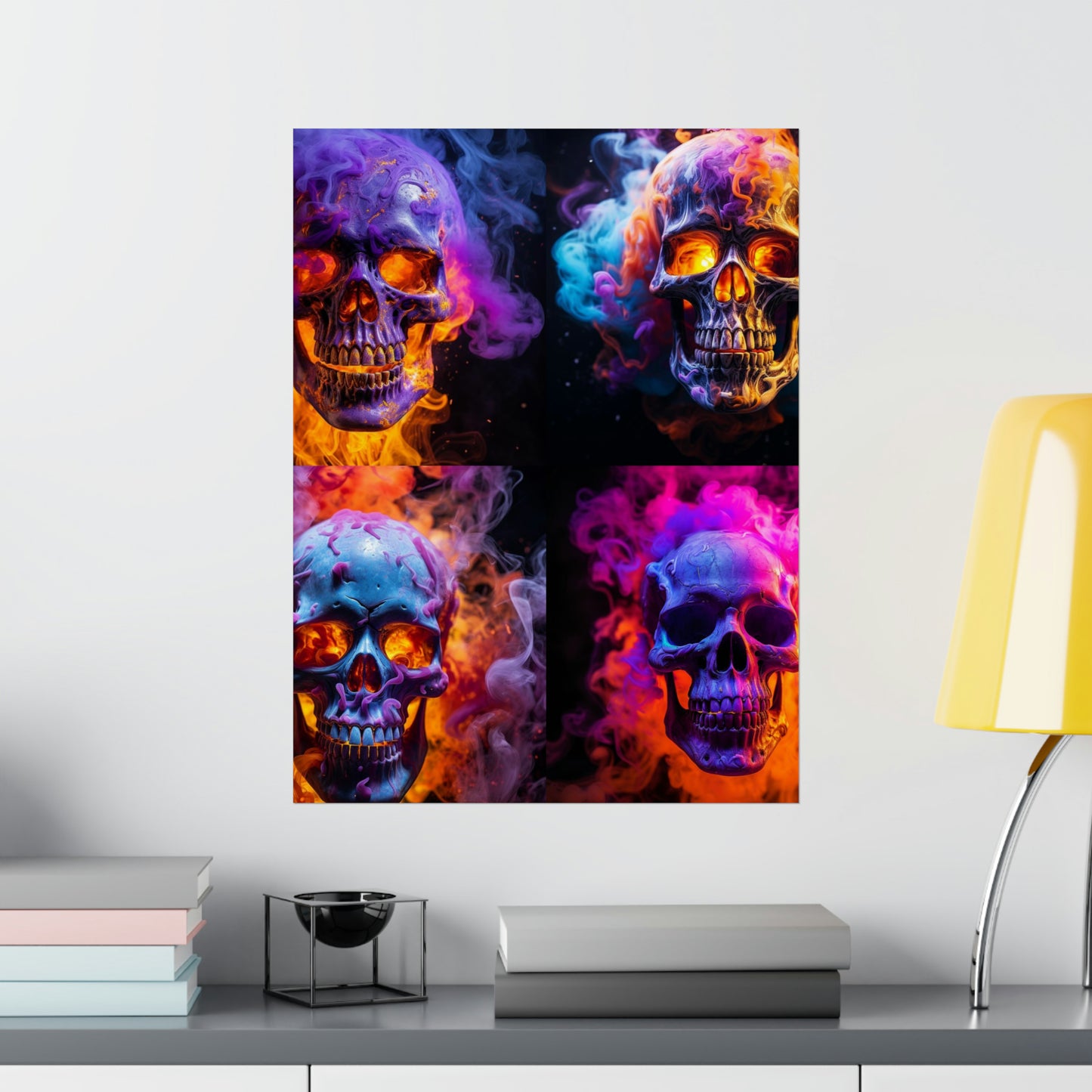 Premium Matte Vertical Posters Macro Skull 5