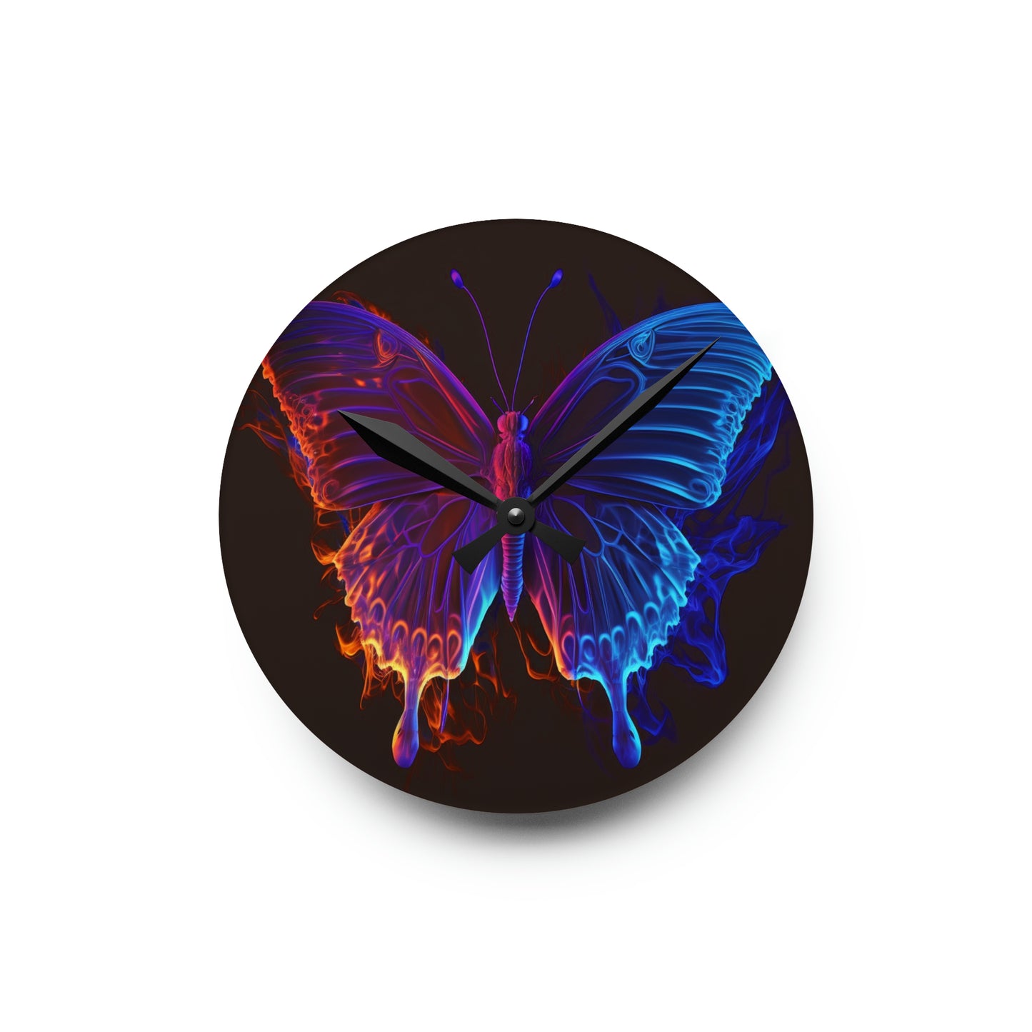 Acrylic Wall Clock Thermal Butterfly 1